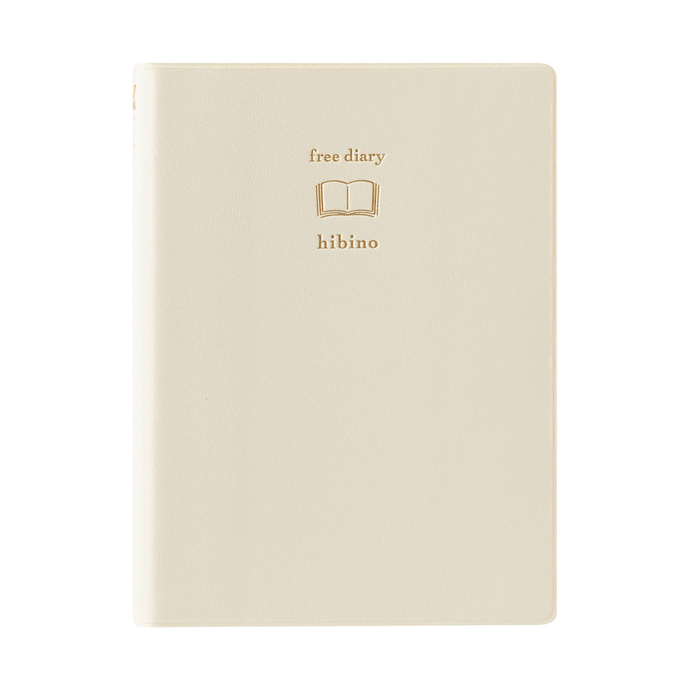 Notebook hibino<A6> Free Diary Ivory