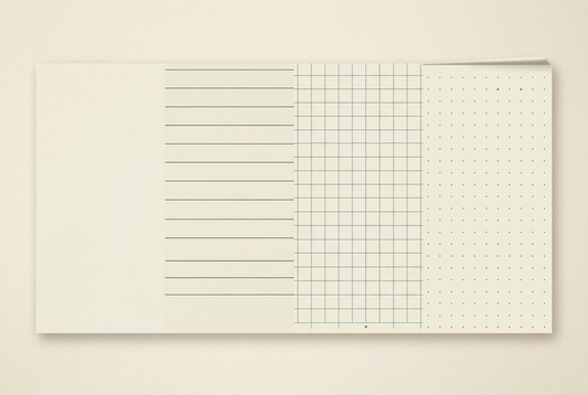 Midori MD Notebook Layout Guide: Blank vs Lined vs Grid vs Dot Grid