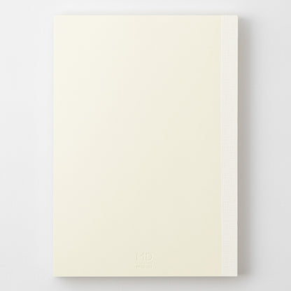 Beige notebook on a white background