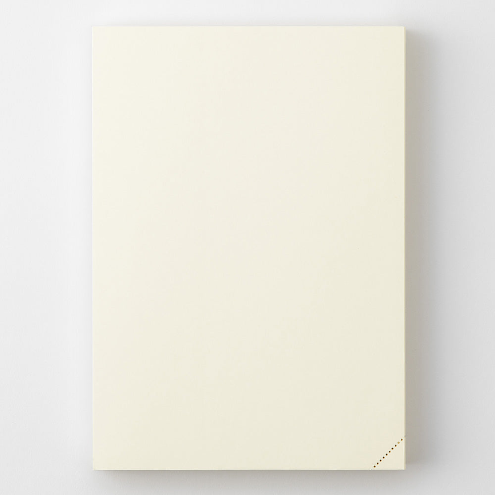 Beige notebook on a white background