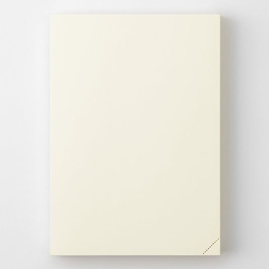Beige notebook on a white background