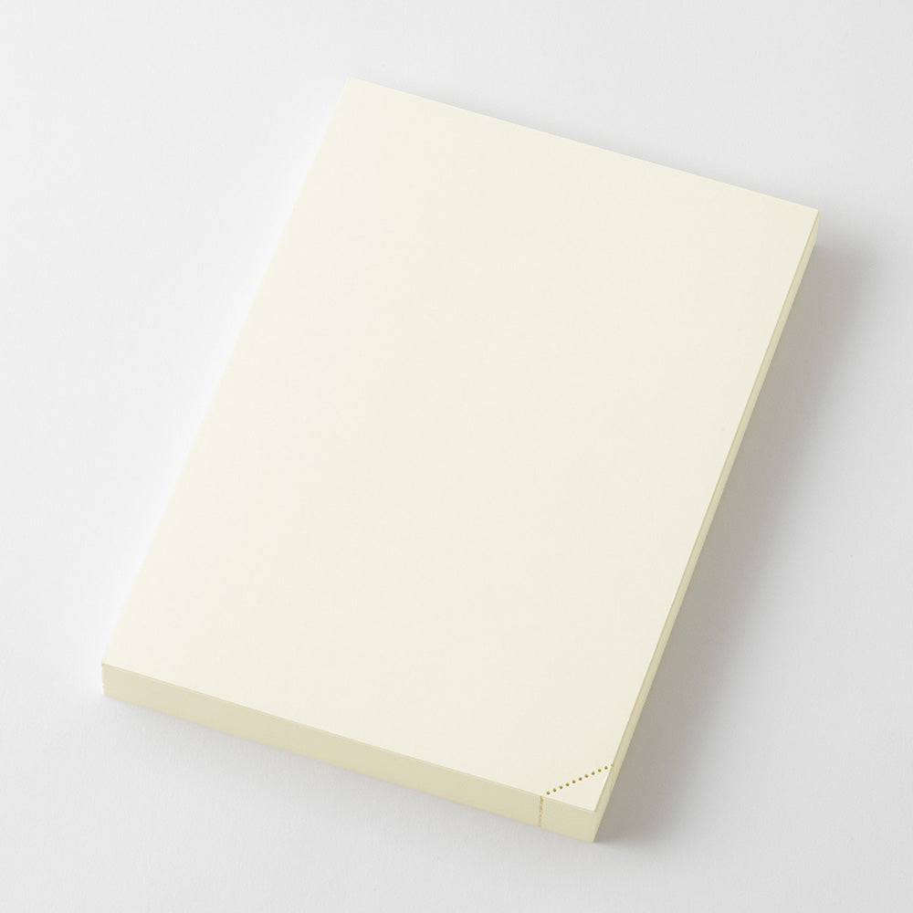 Beige notebook on a white background