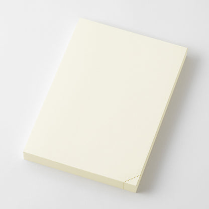 Beige notebook on a white background