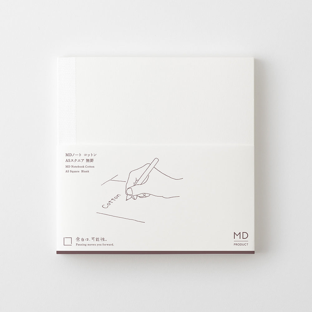MD Notebook Cotton <A5 Square> Blank