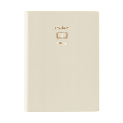 Notebook hibino<A6> Free Diary Ivory