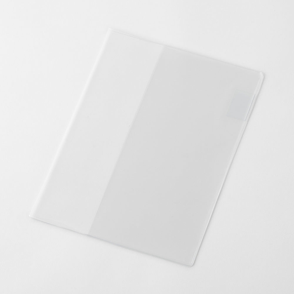 Clear plastic sheet on a white background