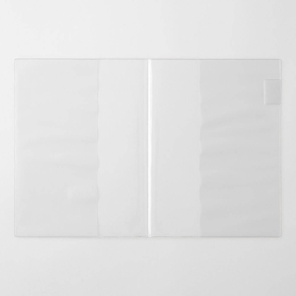 Two clear rectangular cover on a light gray background