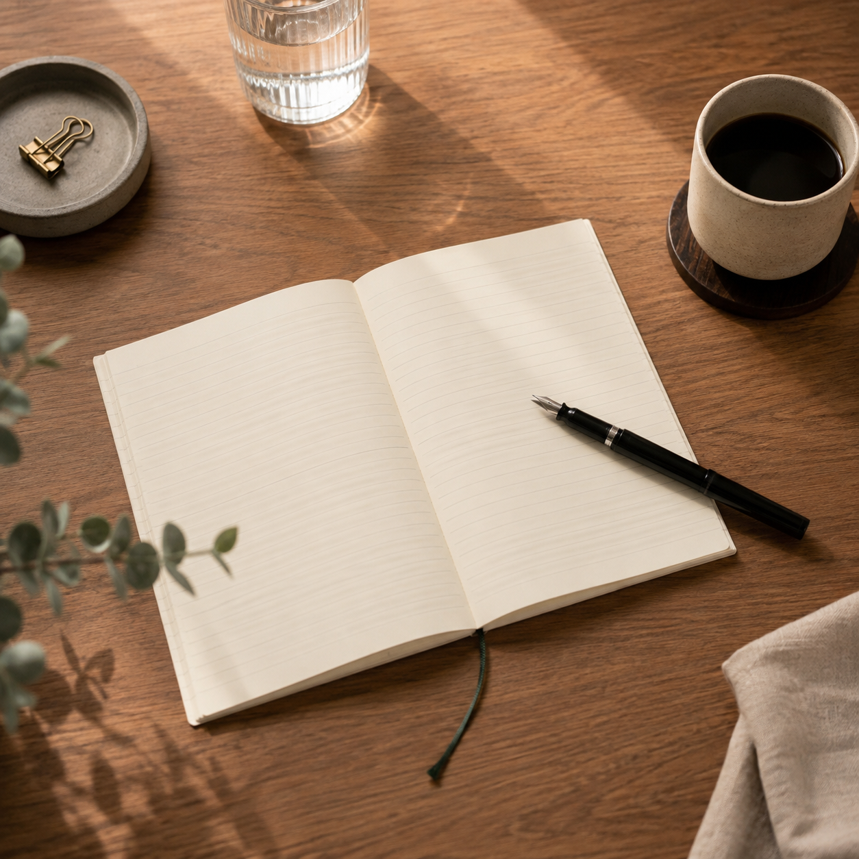 MD A5 Notebook + Tuzu Adjust Fountain Pen